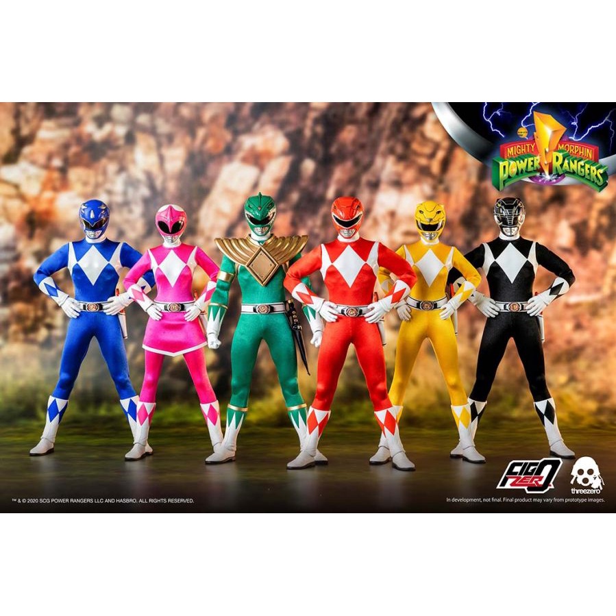 Threezero 1/6 新恐龍戰隊 金剛戰士 Power Rangers 可動公仔 6隻套組 東海模型