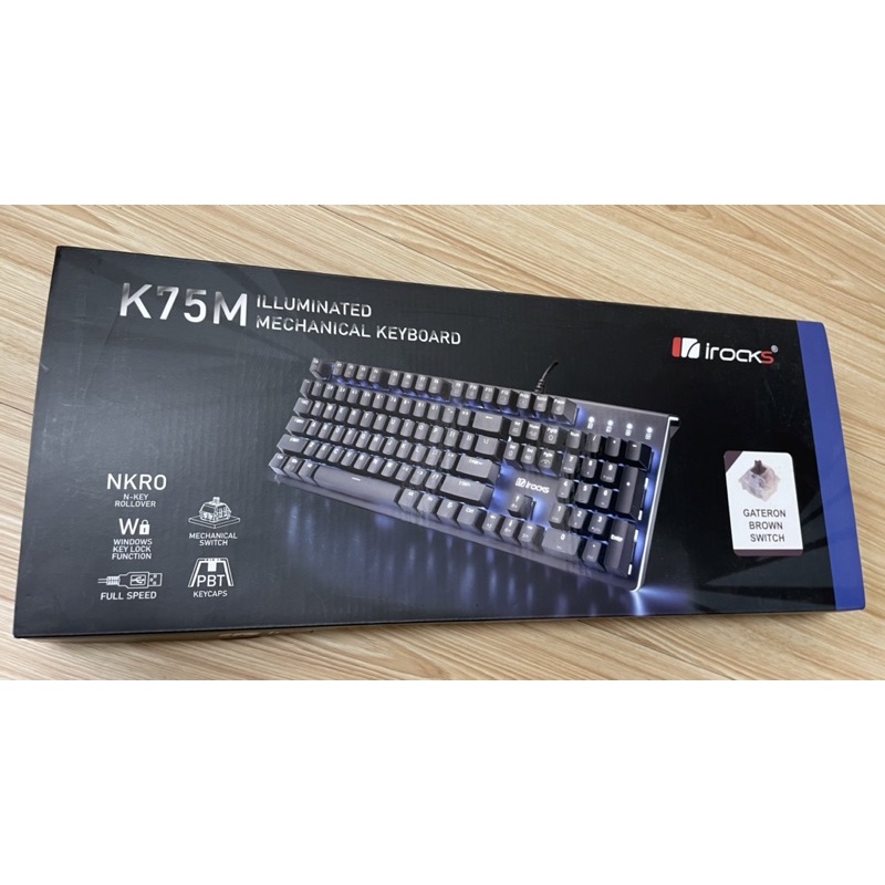 k75m鍵盤二手茶軸irock
