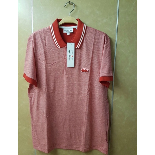 全新 男生男士 美國購入正品Lacoste鱷魚牌舒適紅色polo衫襯衫
