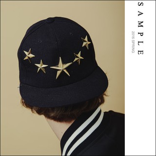 現貨 華麗巴洛克 棒球帽 韓國製立體五星後卯釘棒球帽【AM4107】-SAMPLE