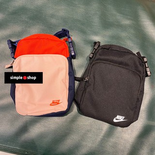 【Simple shop】NIKE LOGO 側背包 斜背包 小包 方形包 運動側背包 黑色 DB0456-010