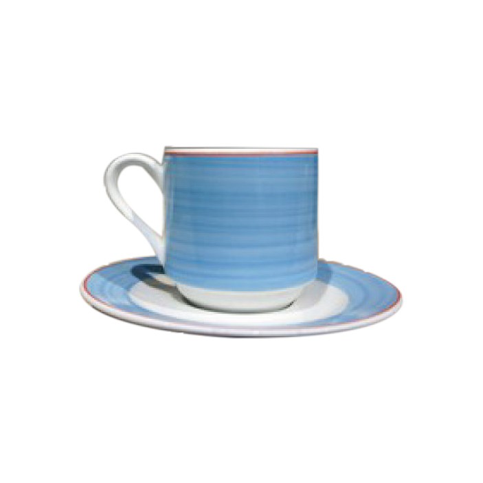 【RAK Porcelain】手繪風 可疊式咖啡杯盤組 可疊杯 咖啡杯 雙色任選