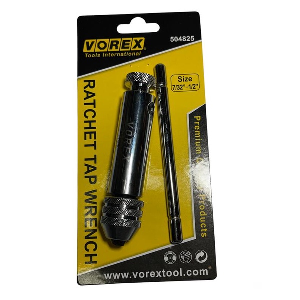 美國 VOREX 可調式攻牙器 7/32~1/2 自動絲攻板手 棘輪式攻牙扳手