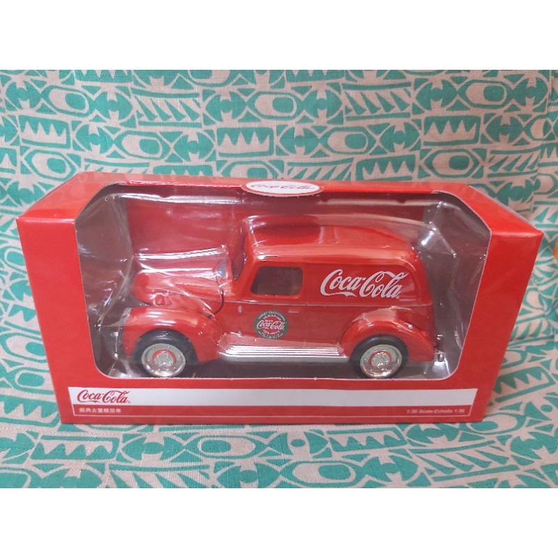 全新商品 全家限量 可口可樂 CocaCola 經典古董模型車 1:36 經典紅老爺車 款