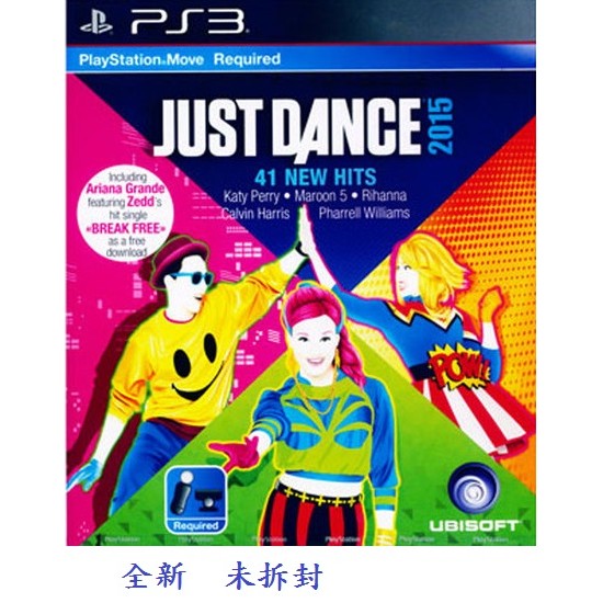 PS3 舞力全開 JUST DANCE 2015 英文亞版  全新未拆封