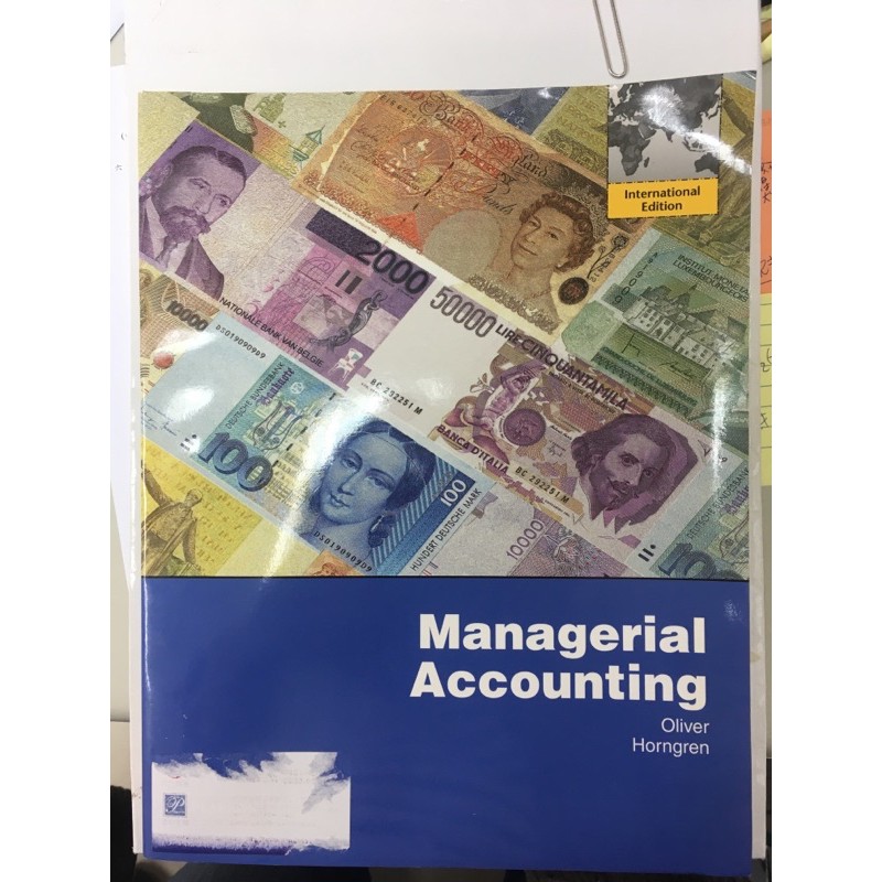 Managerial Accounting 原文書 Oliver Horngren全新 教師樣書