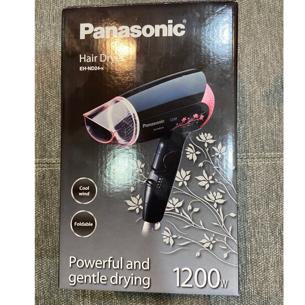 全新!!! Panasonic 國際牌  EH-ND24-K 折疊式輕巧吹風機(冷暖熱三段溫度)現貨