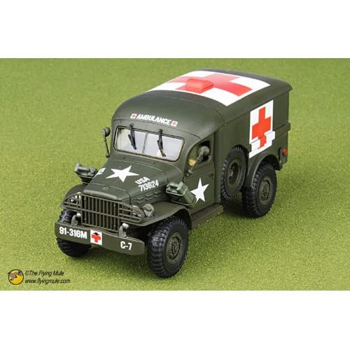 《模王》FOV 1:32 Dodge WC 54 4x4 Ambulance 美軍救護車 部分合金完成品模型 80062