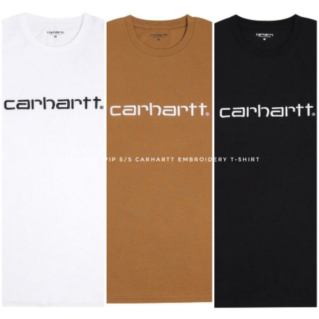 19SS Carhartt WIP S/S Carhartt Embroidery T-Shirt | 蝦皮購物