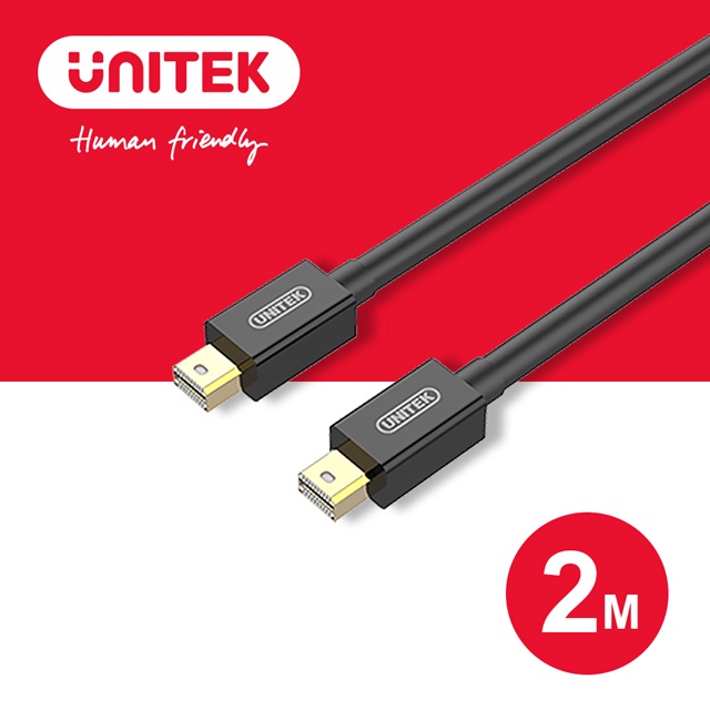 UNITEK Mini DisplayPort 1.2版傳輸線-2M(Y-C613BK)