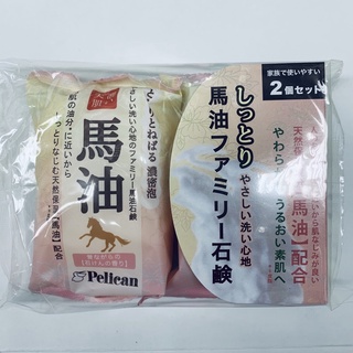 嘉賓美容百貨材料行-日本馬油滋潤洗面皂香皂80g*2