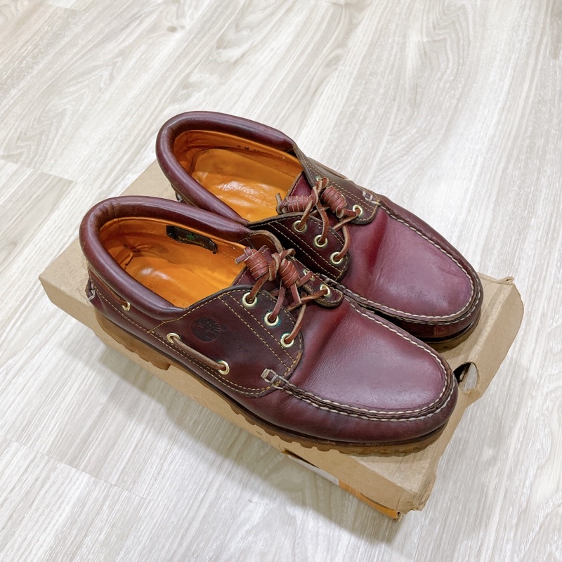 Timberland 雷根鞋 休閒 雅痞-酒紅色 US9.5