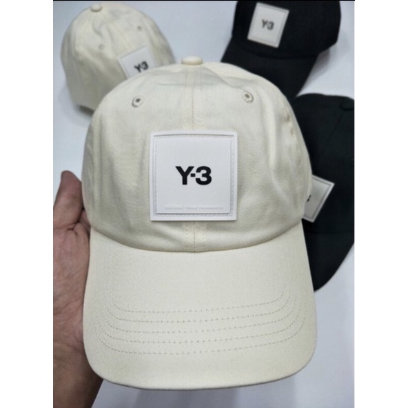 轉賣 Y-3 SQL CAP 棒球帽 老帽 Y3 帽子 米白色/HD3330
