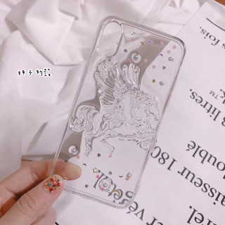 夢幻獨角獸亮片立體掛繩手機殼🦄️ iPhonexr I8 Samsung s8 oppo r11手機殼 網紅不撞款