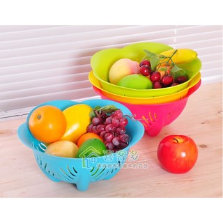 『肥仔小窩』彩色 時尚 創意 居家生活 碗型 水果籃 蔬菜盤 洗菜籃 水果盤 瀝水籃