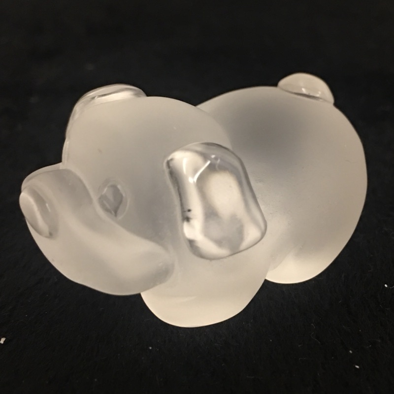 天然白水晶 超萌趴趴小狗晶雕小擺件