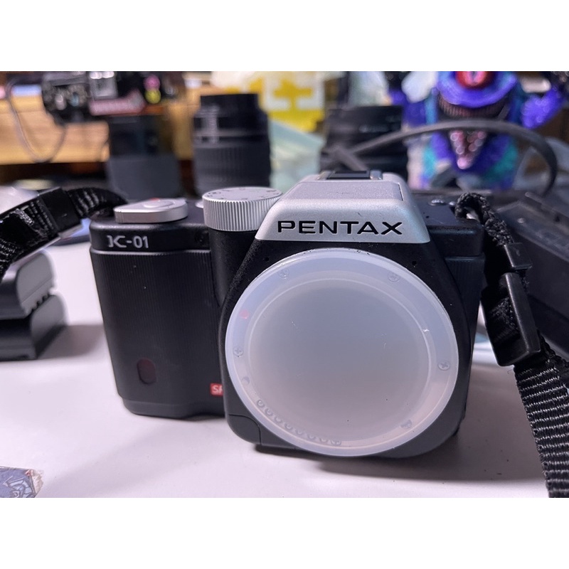 Pentax k01 二手相機 含18-55 50-200 雙電池 包包