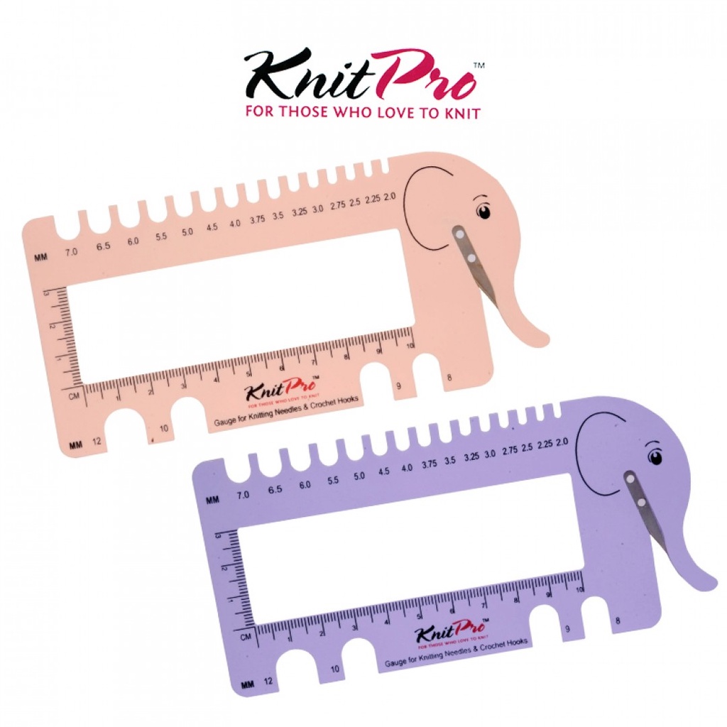 【居家手作】歐洲 KnitPro 多功能小象量針尺