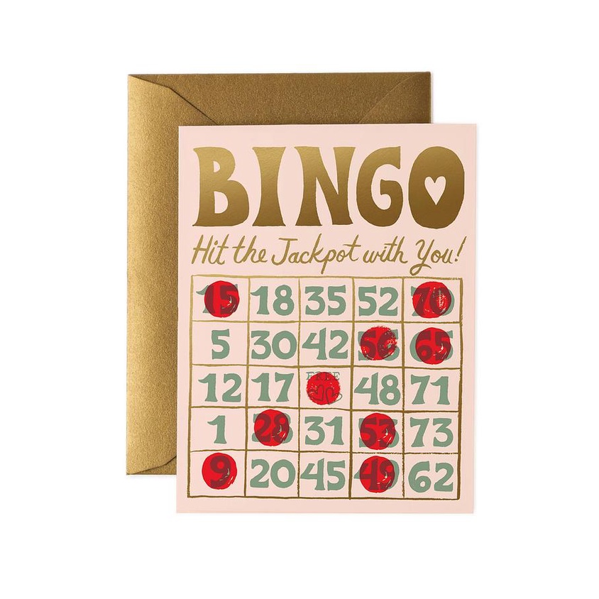 美國RIFLE PAPER 情人卡/ Bingo eslite誠品