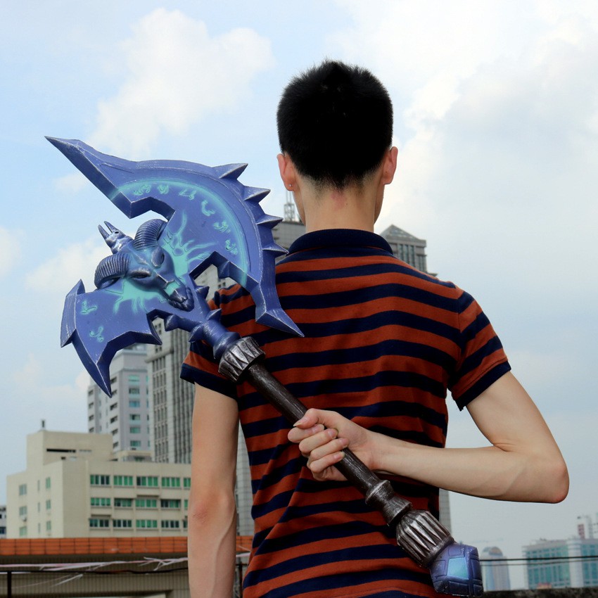 免郵費 1 1cos發泡膠料魔獸世界電影霜之哀傷傷影之哀傷橙斧游戲道具 蝦皮購物