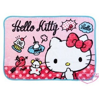 ♥小花花日本精品♥ Hello Kitty 毛毯 冷氣毯 蓋毯 刷毛毯 毯被 粉色 點心 12336708