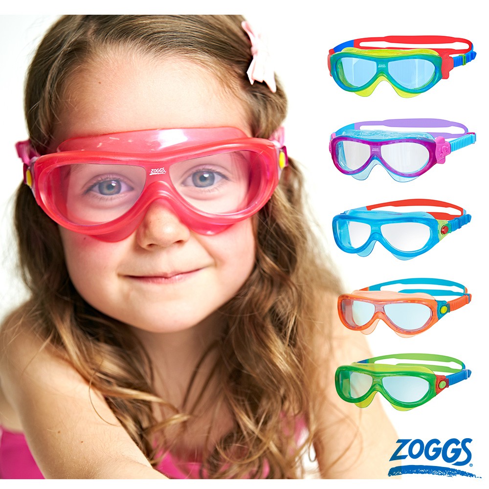 ZOGGS 4色可選 小童泳鏡 幼童泳鏡 面罩泳鏡 廣角泳鏡 防霧 抗UV 泳鏡 小海豹