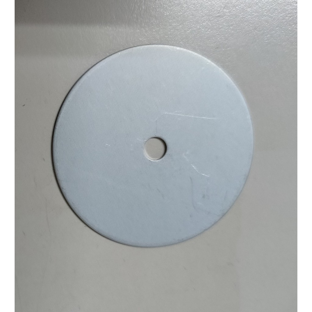 厚度 1mm / 1.5mm / 2mm  鍍鋅板 SECC 圓鐵片 直徑53mm 中間圓孔 6mm (重量約17克)
