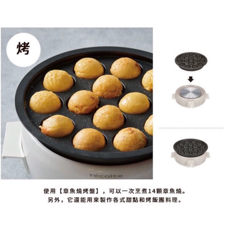 recolte Tanto1.9L 章魚燒烤盤