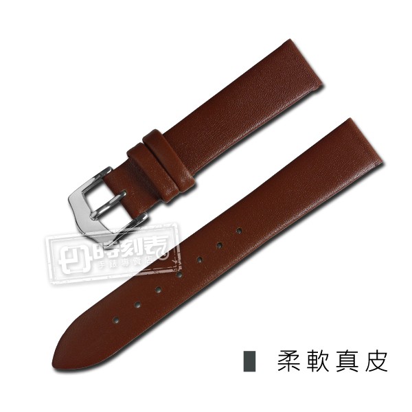 Watchband / 超薄 10.12.14.16.18mm / 簡約質感別緻舒適真皮錶帶 棕色
