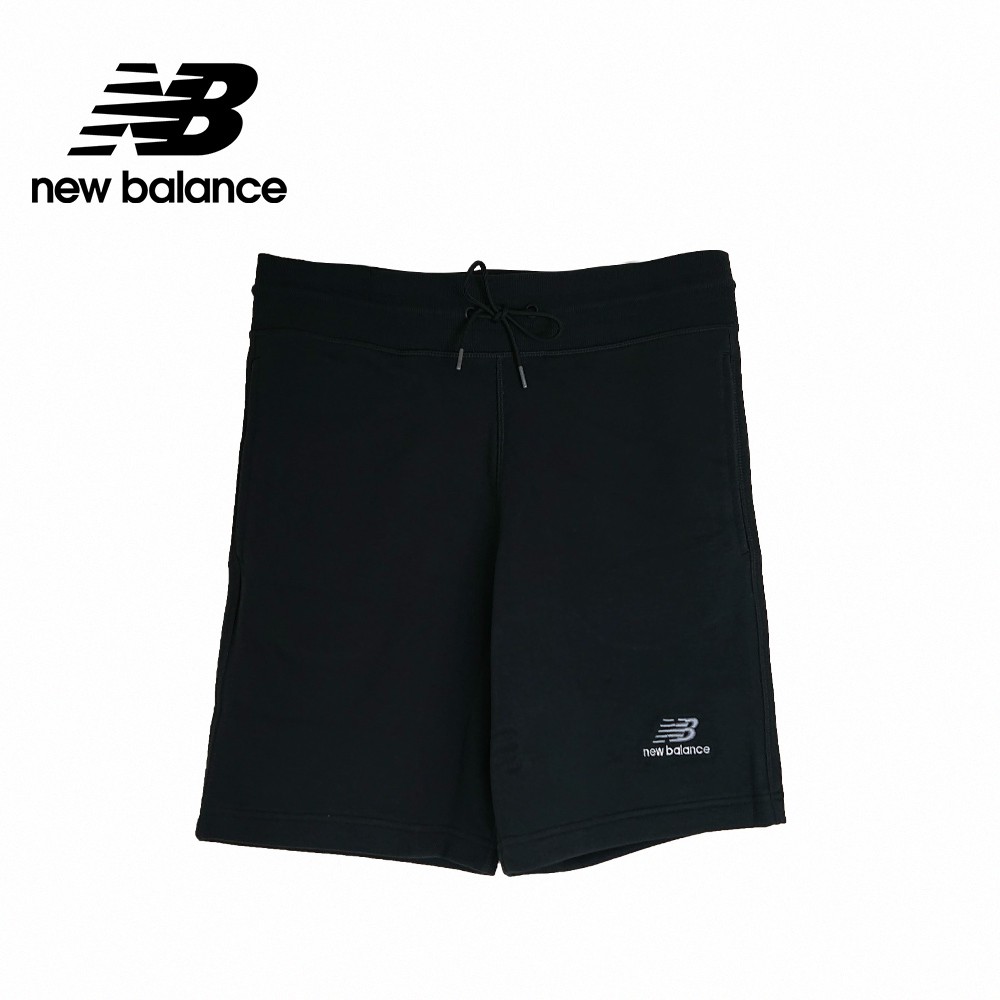 【New Balance】左腿NB棉短褲_男性_黑色_MS11611BK