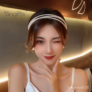 【優選精品】新款珍珠髮箍女夏天超仙洗臉高顱頂壓髮髮卡頭飾法式網紅ins風韓國 cOtd