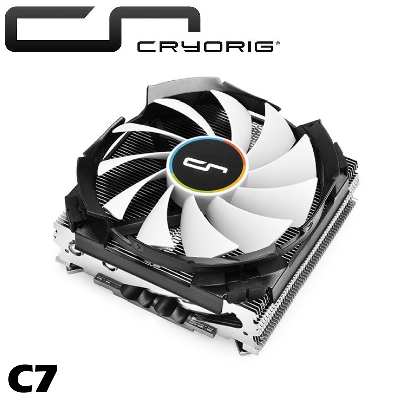 [折扣碼現折] CRYORIG 快睿 C7 CPU 散熱器 ITX專用  靜音風扇 47mm 高度 下吹式