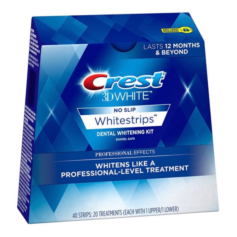 現貨 美國原裝crest 3d White 天份專業強效牙齒美白貼片組 蝦皮購物