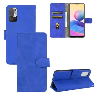 奢華肌膚手感 翻蓋皮套 紅米 Redmi Note 10 5G 手機殼 磁扣 支架插卡 保護殼 掀蓋殼