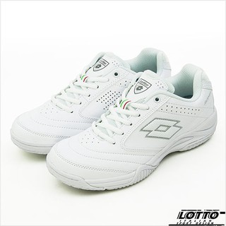 【LOTTO】多功能運動鞋--白色學生鞋 ROMA--白 2059--男
