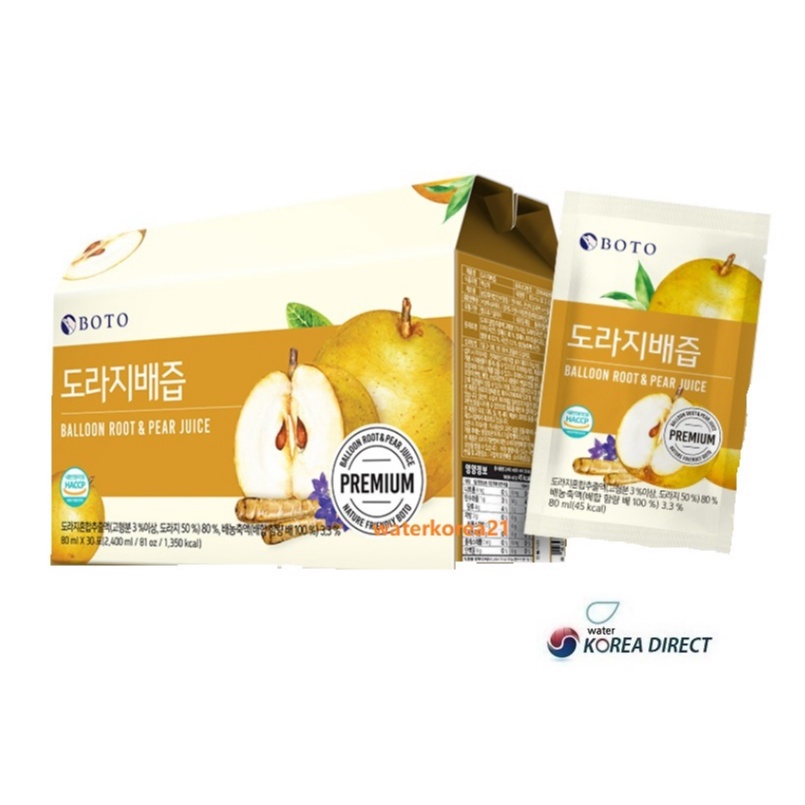 韓國 BOTO 桔梗梨汁 80ml 30包
