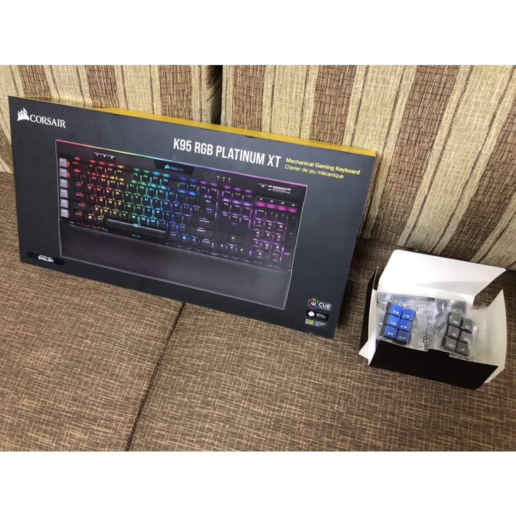 Corsair 海盜船 K95 RGB PLATINUM XT 機械式鍵盤 銀軸 英文