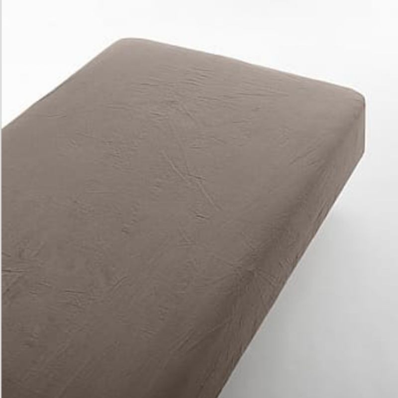 【普羅恩歐美枕頭館】[MUJI無印良品]柔舒水洗棉床包/淺棕
