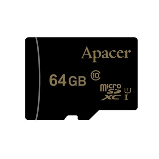Apacer宇瞻 64GB MicroSDXC UHS-I Class10記憶卡-速達(45MB/s傳輸) 2入