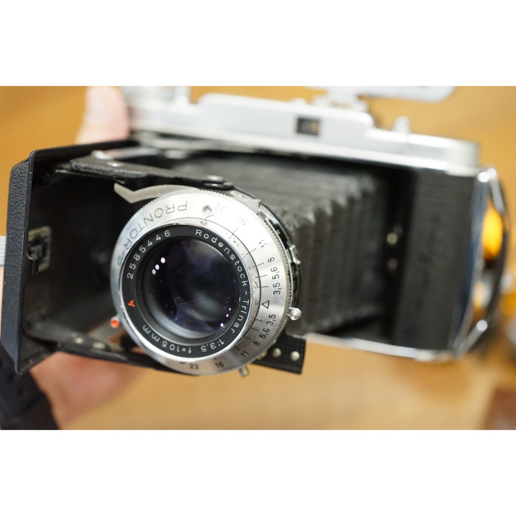 漂亮德國 Franka 6x6 6x9 蛇腹摺疊相機Rodenstock-Trinar鏡頭+福倫達疊影對焦器