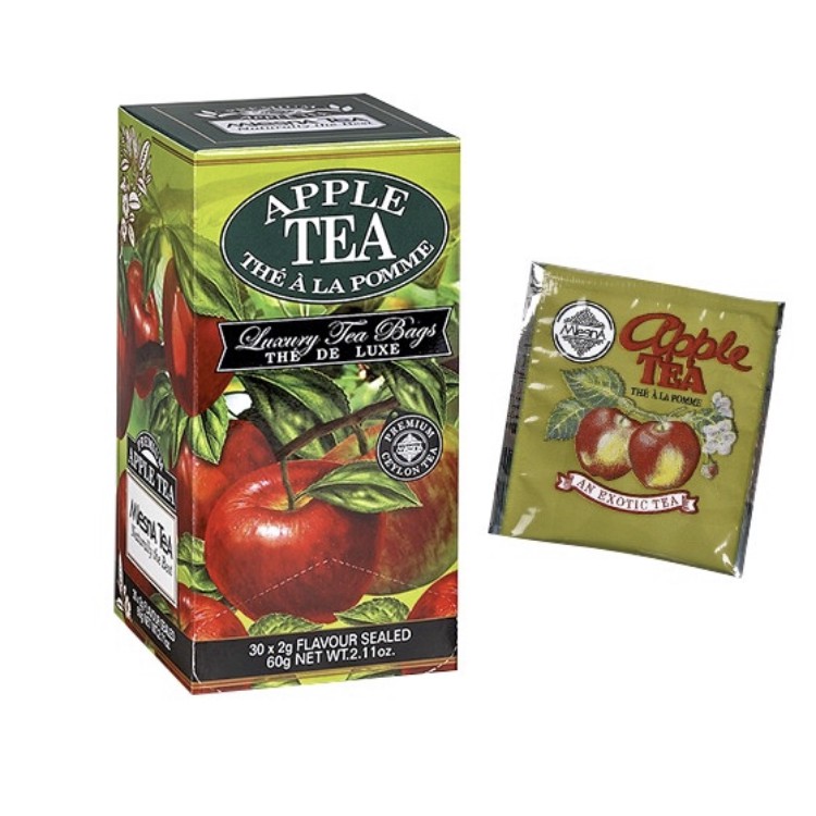 新貨到【即享萌茶】MlesnA Apple Tea 曼斯納蘋果風味紅茶30茶包/盒促銷中
