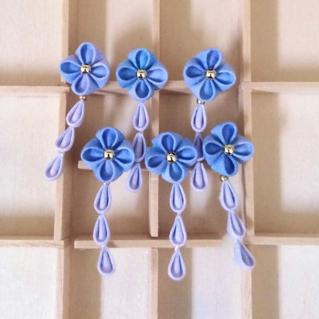 水下蝦手作 日式布花頭飾和風布花髮飾櫻花繡球花梅花黏土人ob11 黏土娃口袋人 蝦皮購物