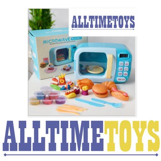 ▂🚀AT TOYS🚀▂ 商檢合格 旋轉計時聲光微波爐 安全黏土 麥當勞 熱狗 漢堡薯條 扮家家酒兒童益智安全玩具