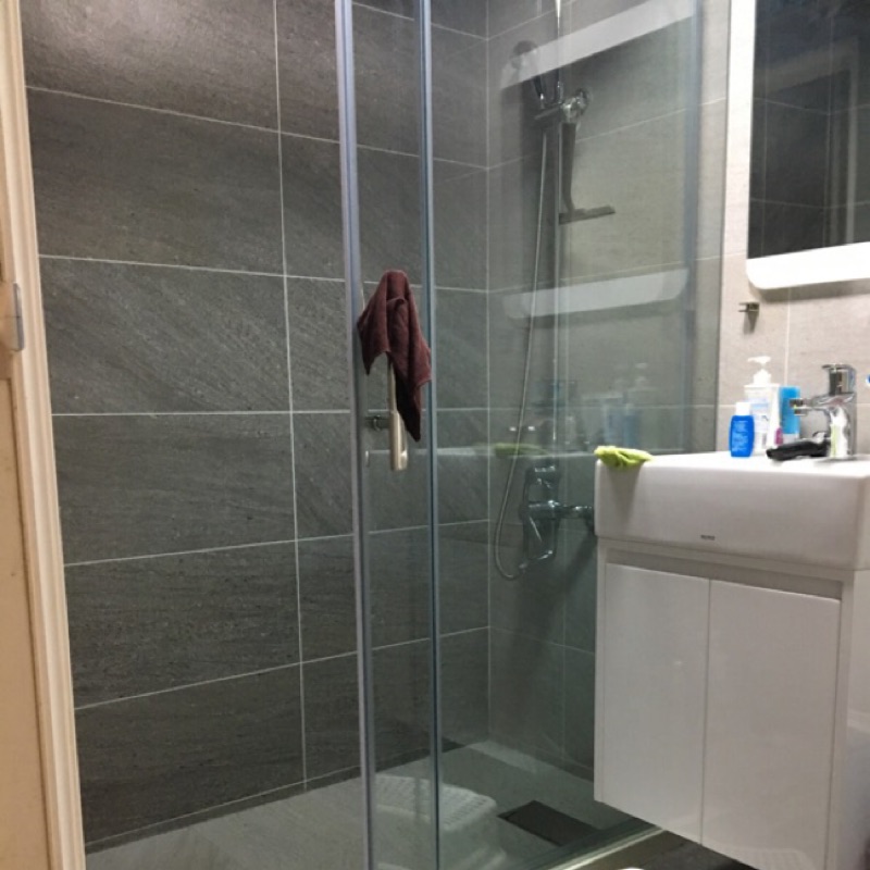 強威修繕htk防爆淋浴拉門無框滑軌淋浴拉門內推 外拉推門2片 3片不銹鋼五金配件免費諮詢丈量特價優惠含安裝