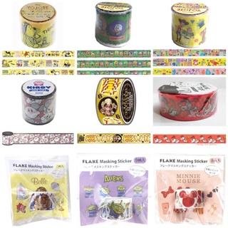 ❤Lika小舖❤日本全新正版商品迪士尼公主美女與野獸米奇米妮玩具總動員日本製小熊維尼熊唐老鴨星之卡比史努比紙膠帶海賊王