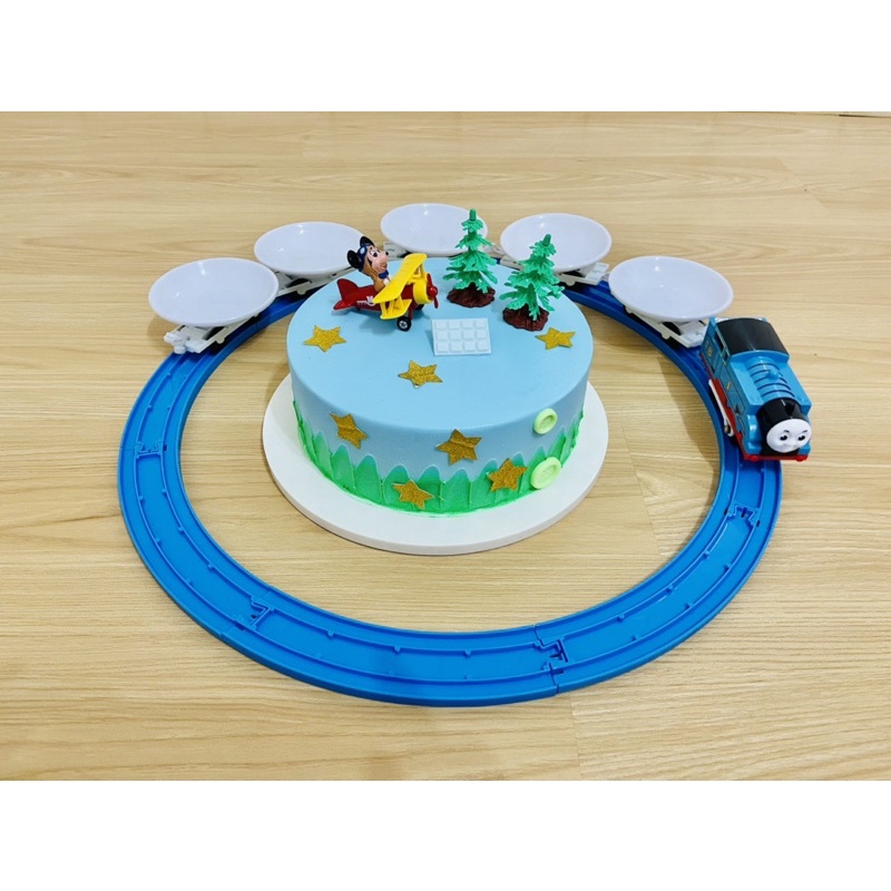 生日電動小火車 6寸/8寸蛋糕裝飾 迴轉壽司