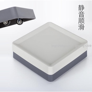 熱賣#花盆託盤 #花盆底盤 #正方形移動花盆託盤底座帶萬向輪花盤拖滾輪滑輪白色塑膠隱藏隱形