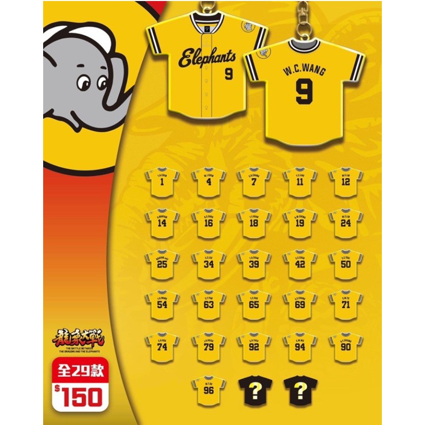 【2021中信兄弟扭蛋】「龍象大戰」✘「元年復刻Elephants球衣」69張志強
