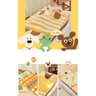 [🌹小花왔어預購]韓國 Moumouchou 睡袋 薄毯 兒童熊熊 防塵蟎 寶寶 午睡被