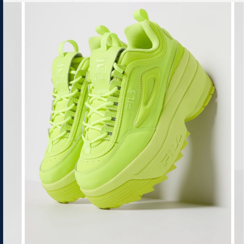 fila shoes neon green